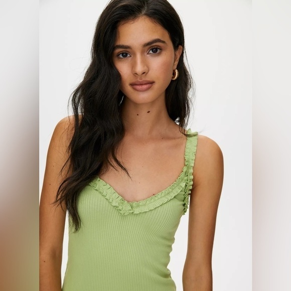 Aritzia Wilfred Free Halo Dress in Pistachio Pudding - Picture 2 of 15